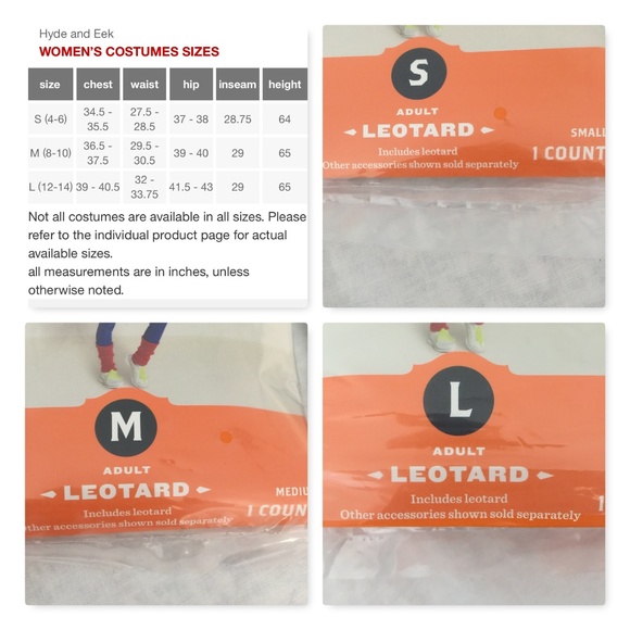 Hyde & Eek Silver Adult Leotard NWT - Picture 7 of 7